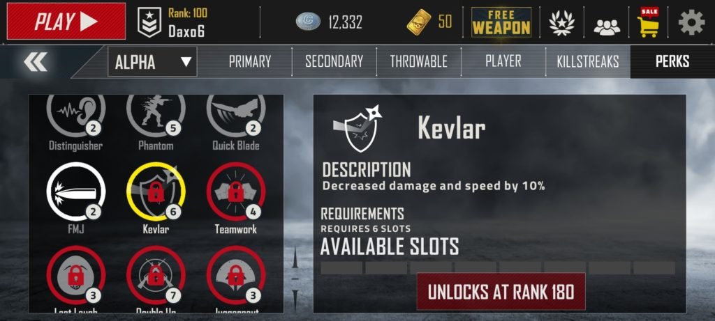 Bullet force 5 perks new update